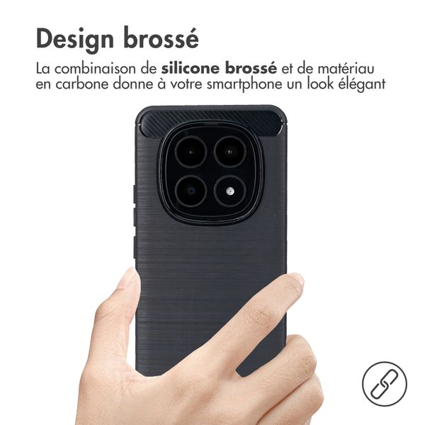 imoshion Coque Brushed Xiaomi Redmi Note 15 Pro Plus (5G) - Noir