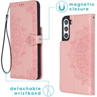 imoshion Etui de télephone Mandala Samsung Galaxy S21 FE - Rose Doré