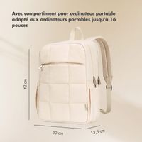 Selencia Sac à dos ordinateur portables Vaya Puffy 16 pouces - Soft Ivory
