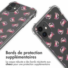 imoshion Coque Design avec cordon Apple iPhone 11 - Crab Watercolor