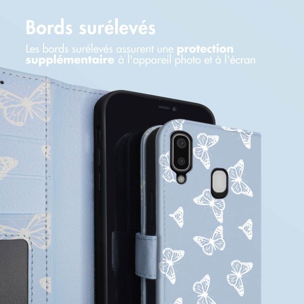 imoshion Étui de téléphone portefeuille Design Samsung Galaxy A20e - Butterfly