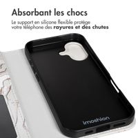imoshion Étui de télephone portefeuille Design Apple iPhone 17 - Sandy Marble