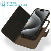 imoshion Etui de télephone luxe 2-en-1 amovible Apple iPhone 16 Pro Max - Noir