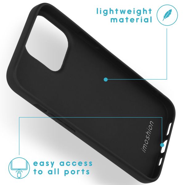 imoshion Coque Couleur Apple iPhone 13 Pro - Noir