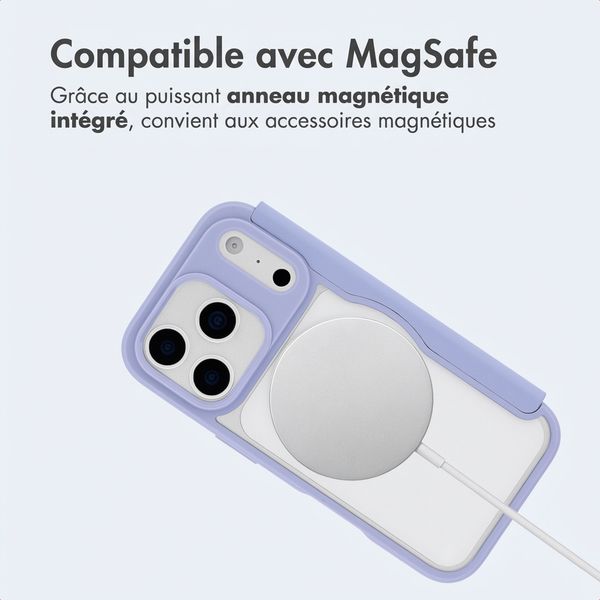 imoshion Bookcase transparente avec MagSafe Apple iPhone 17 Pro Max - Lilas