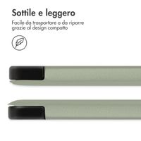 imoshion Coque tablette Design Trifold Apple iPad 9 (2021) 10.2 pouces / iPad 8 (2020) 10.2 pouces / iPad 7 (2019) 10.2 pouces - Floral Green