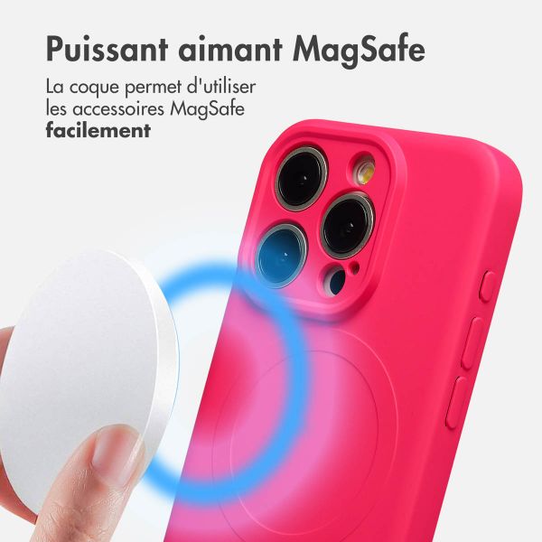 imoshion Coque Couleur avec MagSafe Apple iPhone 15 Pro - Neon Pink