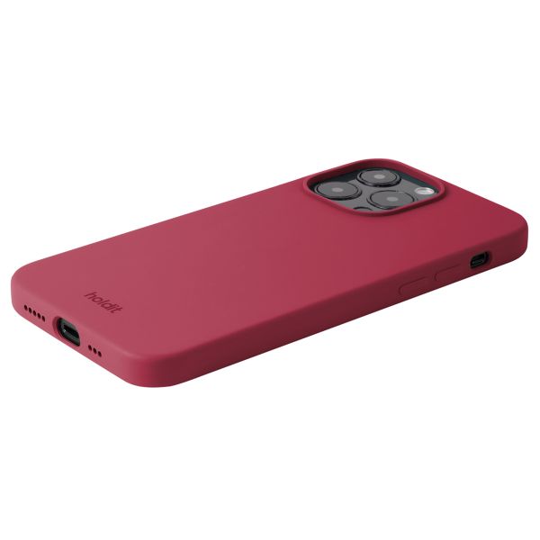 Holdit Coque Silicone iPhone 15 Pro Max - Red Velvet