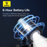 Baseus Support de Téléphone PrimeTrip avec Lampe de vélo - Magnétique - Universel - Cosmic Black