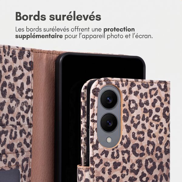 imoshion Étui de télephone portefeuille Design Samsung Galaxy S25 Edge - Leopard Mood