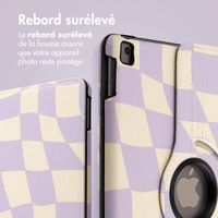 imoshion Coque tablette Design rotatif à 360° Apple iPad 9 (2021) 10.2 pouces / iPad 8 (2020) 10.2 pouces / iPad 7 (2019) 10.2 pouces - Dancing Cubes