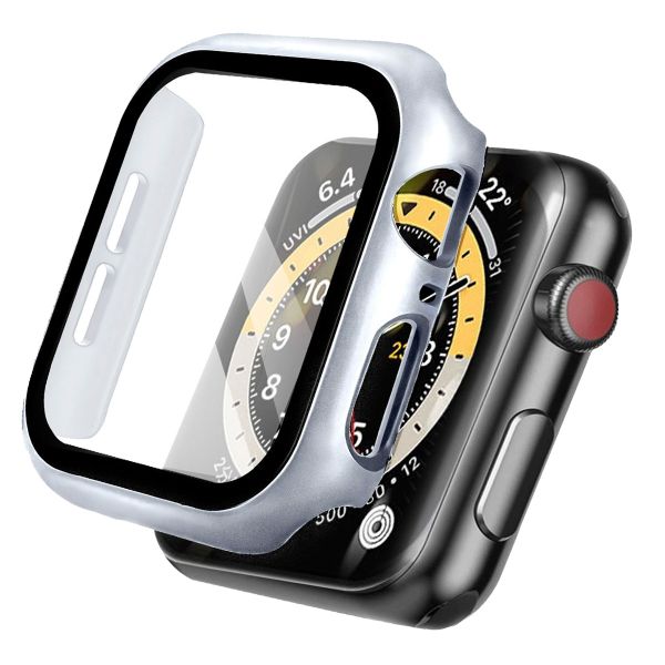 imoshion Coque rigide à couverture complète Apple Watch Series 4 / 5 / 6 / SE - 44 mm - Argent