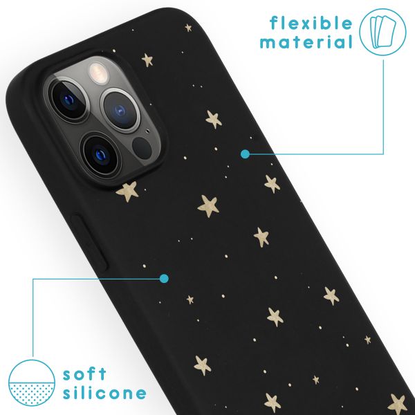 imoshion Coque Design Apple iPhone 13 Pro Max - Etoiles / Noir