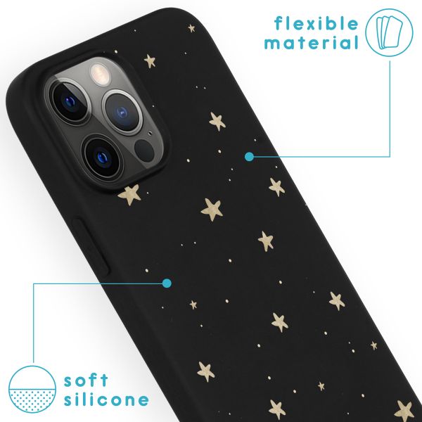 imoshion Coque Design iPhone 13 Pro Max - Etoiles / Noir