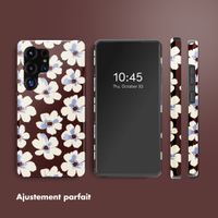 Selencia Coque arrière Vivid Samsung Galaxy S25 Ultra - Choco Flower Pop