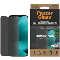 PanzerGlass Protection d'écran Privacy en verre trempé Case Friendly Anti-Bacterial Apple iPhone 14 Plus / 13 Pro Max