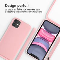 imoshion ﻿Coque en silicone avec cordon iPhone 11 - Rose