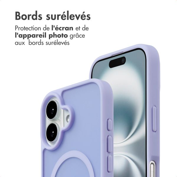 imoshion Coque Color Guard avec MagSafe Apple iPhone 16 - Lila / Lilac