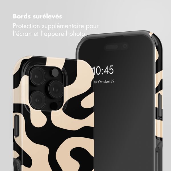 Selencia Coque arrière Vivid Apple iPhone 16 Pro - Art Wave Black