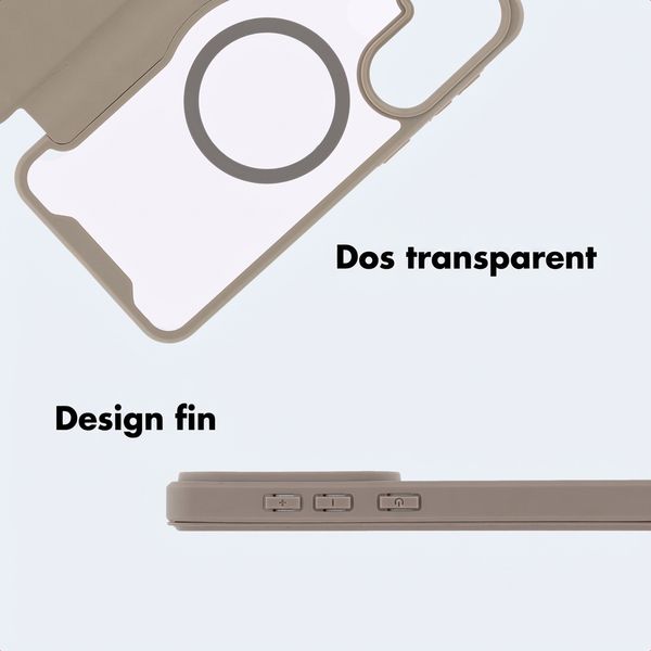 imoshion Bookcase transparente avec MagSafe Samsung Galaxy S26 - Beige