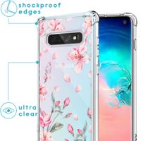 imoshion Coque Design avec cordon Samsung Galaxy S10 - Blossom Watercolor