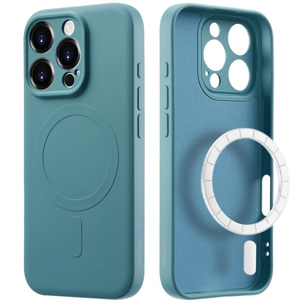 imoshion Coque Couleur avec MagSafe iPhone 16 Pro Max - Smoke Green