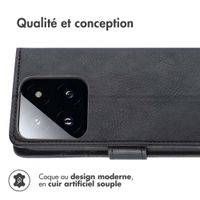 imoshion Étui de télephone portefeuille de luxe Xiaomi 14T - Noir