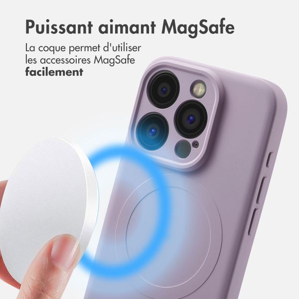 imoshion Coque Couleur avec MagSafe iPhone 15 Pro - Violet