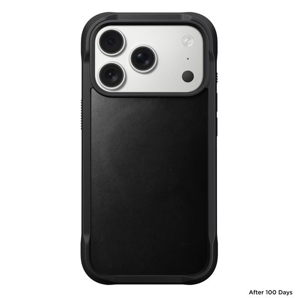 Nomad Coque Rugged Horween Leather Apple iPhone 17 Pro - Noir