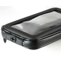 Lampa Support de téléphone scooter - Résistant aux éclaboussures - Fixation posurur rétroviseur et pare-brise - Noir