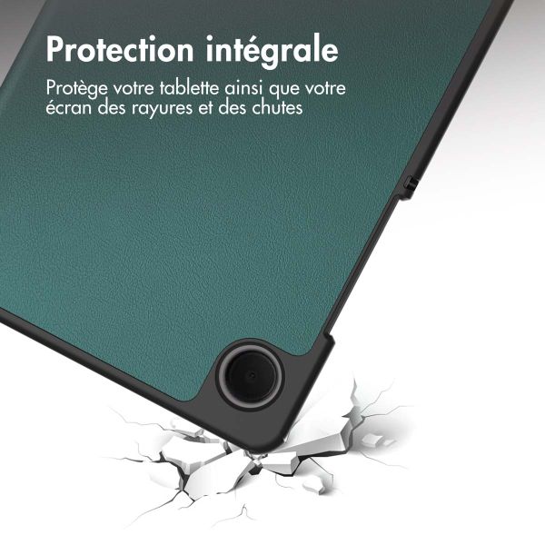 imoshion Coque tablette Trifold Samsung Galaxy Tab A9 8.7 pouces - Vert foncé