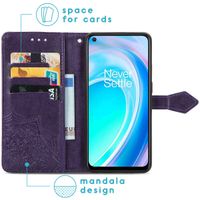 imoshion Etui de téléphone portefeuille Mandala OnePlus Nord CE 2 Lite 5G - Violet