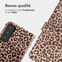 imoshion Étui de télephone portefeuille Design Samsung Galaxy S22 - Leopard Mood