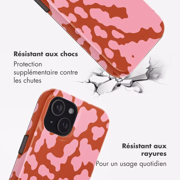 Selencia Coque arrière Vivid avec MagSafe Apple iPhone 15 - Moo’d Blush Pink