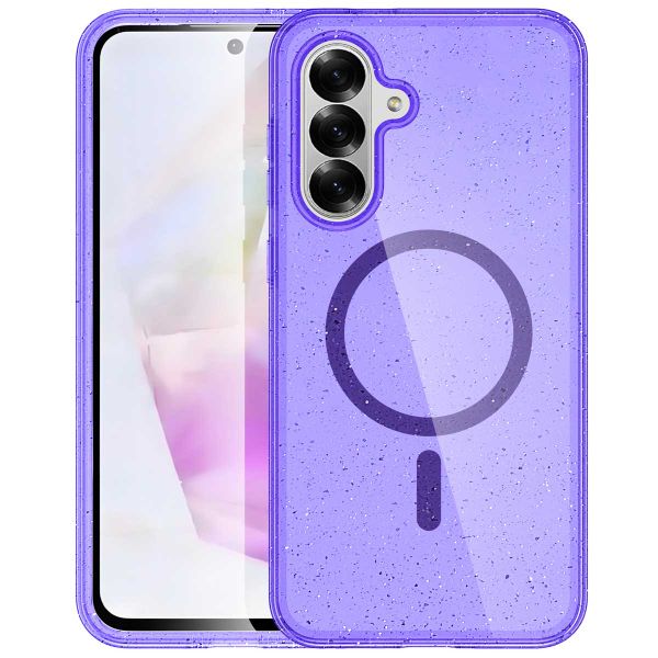 imoshion Coque Pailletée avec MagSafe Samsung Galaxy A56 - Paillettes Violet