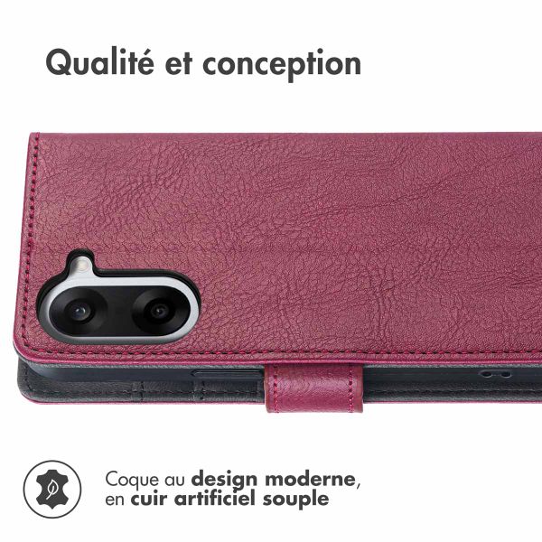 imoshion Étui de télephone portefeuille OnePlus Nord CE5 - Bordeaux
