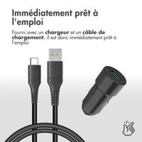 Accezz ﻿Support de téléphone pour voiture - Chargeur sans fil - Grille d'aération - Noir