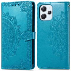 imoshion Etui de téléphone portefeuille Mandala Xiaomi Redmi 12 - Turquoise 