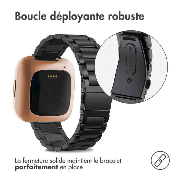 imoshion Bracelet en acier Fitbit Versa 2 / Versa Lite - Noir