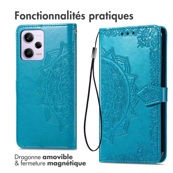 imoshion Etui de télephone Mandala Xiaomi Redmi Note 12 Pro Plus - Turquoise