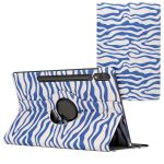 imoshion Coque tablette Design rotatif à 360° Samsung Galaxy Tab S10 Plus / Tab S9 Plus / Tab S9 FE Plus - White Blue Stripes