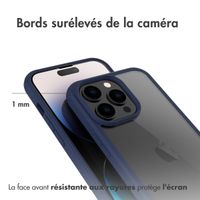 Accezz Coque de protection intégrale à 360° iPhone 14 Pro - Bleu