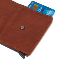 The Chesterfield Brand Porte-cartes Paris - Porte-cartes en cuir véritable pour 7 cartes - Cognac