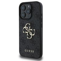 Guess Coque 4G Metal Logo iPhone 16 Pro Max - Noir