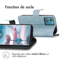 imoshion Étui de télephone portefeuille Motorola Edge 40 Neo - Bleu clair