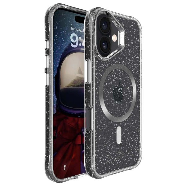 imoshion Coque Pailletée avec MagSafe iPhone 16 - Argent