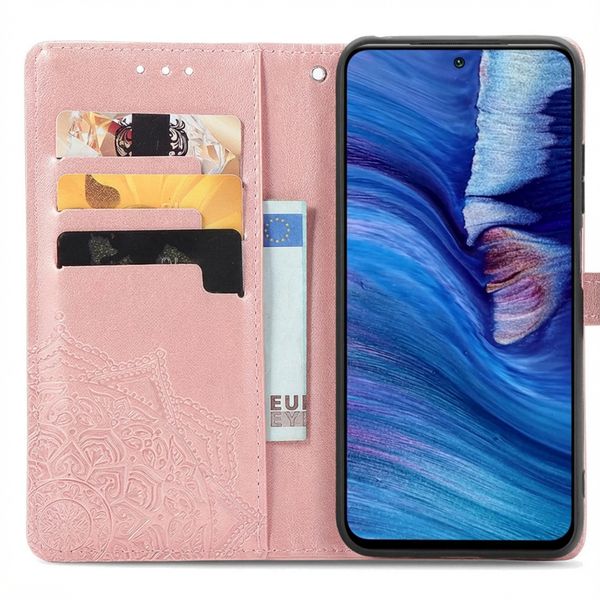 imoshion Etui de télephone Mandala Xiaomi Redmi Note 10 (5G) - Rose Doré