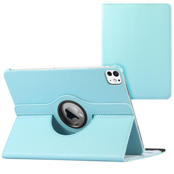 imoshion Coque tablette rotatif à 360° iPad Air 11 pouces (2024) M2 / Air 5 (2022) / Air 4 (2020) / Pro 11 (2018/2020) - Bleu clair