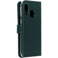 Selencia Étui portefeuille en cuir véritable Samsung Galaxy A40 - Vert