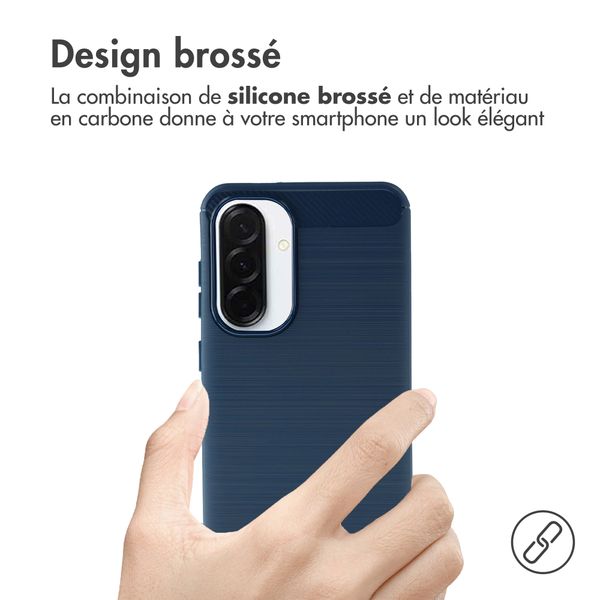 imoshion Coque Brushed Samsung Galaxy A37 (5G) - Bleu